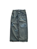 Baggy mud denim